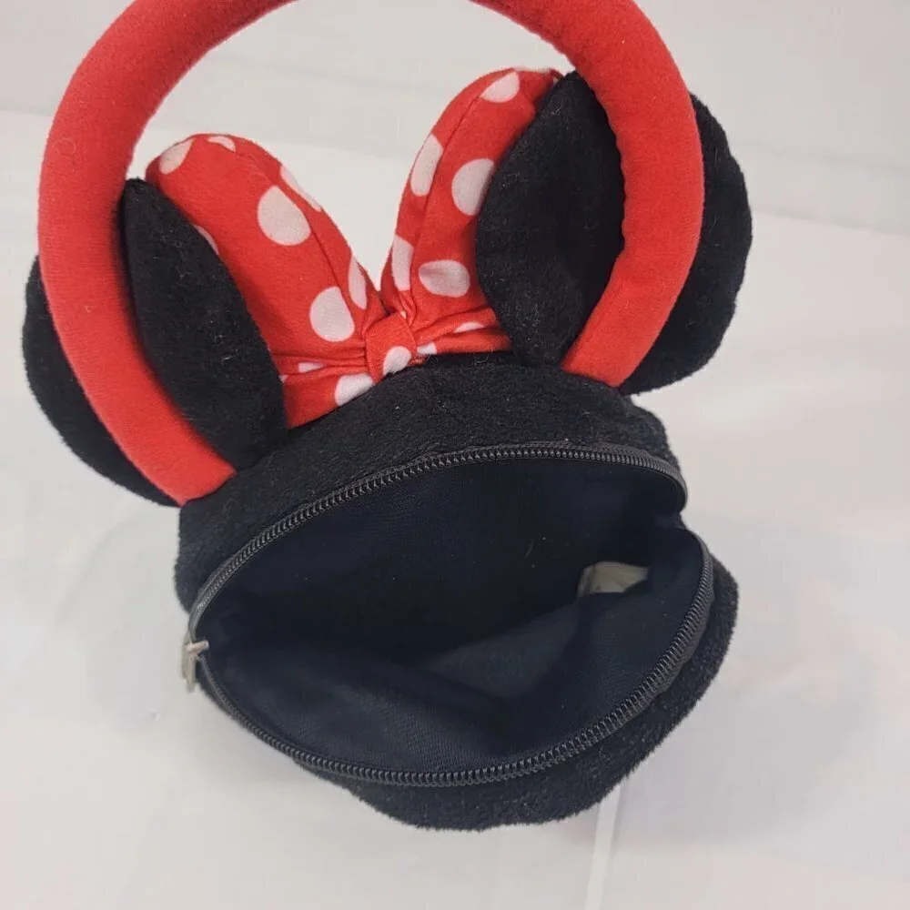 Disney Minnie Mouse Girls Zipper Close Plush Handbag Purse